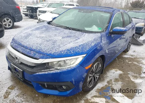 2017 Honda Civic Ex-L from USA, damaged, VIN 2HGFC1F82HH655628